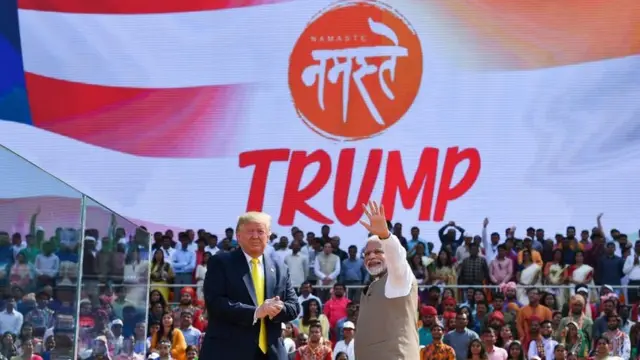 ડોનાલ્ડ ટ્રમ્પ અને નરેન્દ્ર મોદી