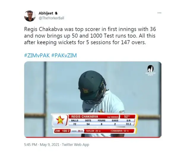 پاکستان بمقابلہ زمبابوے