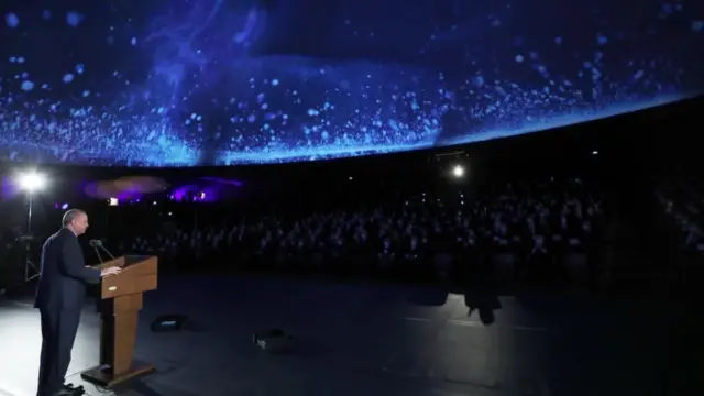 أردوغان في مؤتمر إعلان برنامج الفضاء التركي