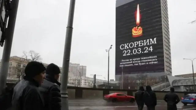 ক্রোকাস সিটি হলে হামলায় নিহতদের জন্য শোক পালন করছে রাশিয়া