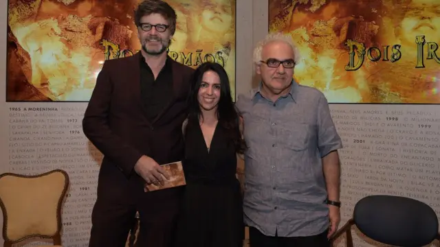 Luiz Fernando Carvalho, Maria Camargo e Milton Hatoum