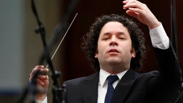 Gustavo Dudamel en escena.