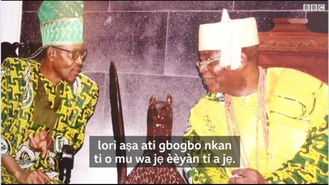 Aworan Aarẹ Muhammadu Buhari ati Alake