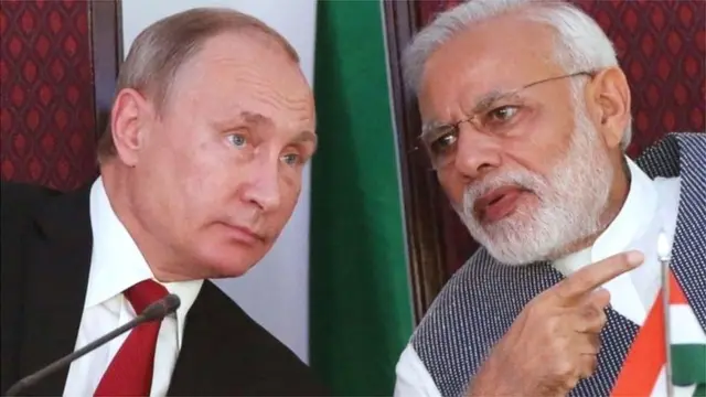 व्लादिमीर पुतिन और नरेंद्र मोदी