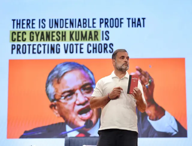 लोकसभेतील विरोधी पक्षनेते राहुल गांधी