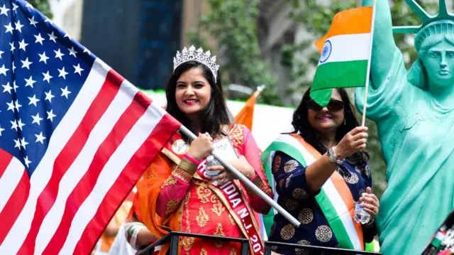 इंडिया डे परेड में शामिल एक महिला (फ़ाइल फ़ोटो)