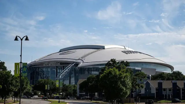 Vista do estádio de Dallas, no Texas (EUA)