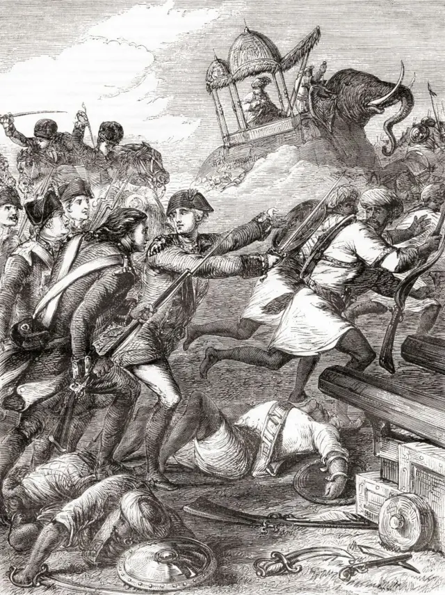 ஹைதர் அலி, திப்பு சுல்தான், மைசூர், போர்டோ நோவா போர், பிரிட்டிஷ் கிழக்கிந்திய நிறுவனம், மராட்டியர்கள் 