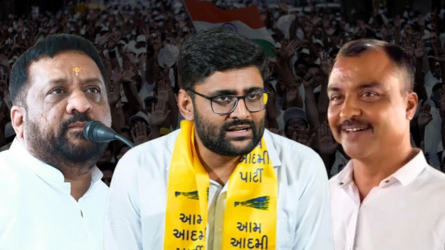 કડી વીસાવદર પેટાચૂંટણી, ભાજપ કૉંગ્રેસ અને આમ આદમી પાર્ટી વચ્ચે ચૂંટણીજંગ, ગોપાલ ઇટાલિયા, કિરીટ પટેલ, નીતિન રાણપરિયા, ગુજરાતનું રાજકારણ, બીબીસી ગુજરાતી 