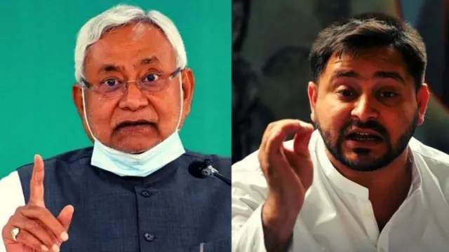 नीतीश कुमार और तेजस्वी यादव