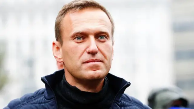 A head shot of Alexei Navalny