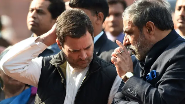 राहुल गांधी और आनंद शर्मा