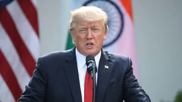 अमेरिका के राष्ट्रपति डोनाल्ड ट्रंप