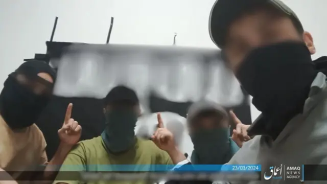 "ИМ" жарыялаган видеодо кол салууга катышкан төрт адамдын жүзү жакшы көрүнбөйт