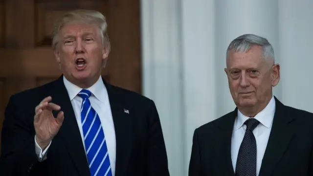 Donald Trump y james Mattis