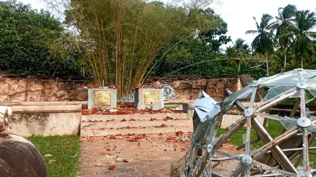 박물관 부지에 남은 흔적들