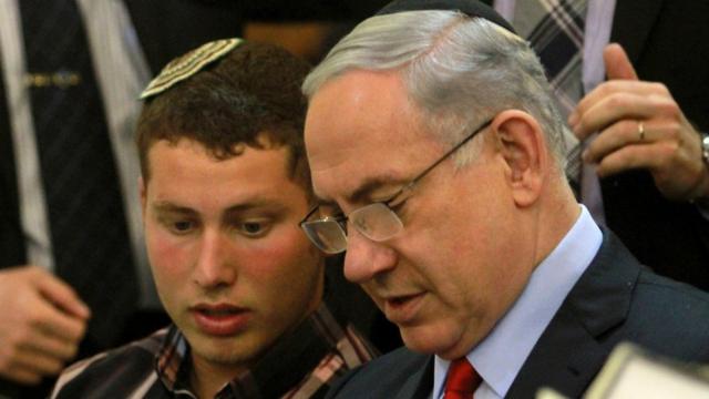 Le Premier ministre israélien Benjamin Netanyahu et son fils Avner