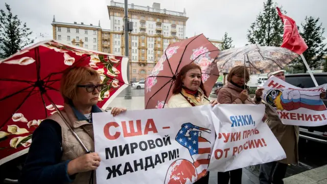 протесты против США