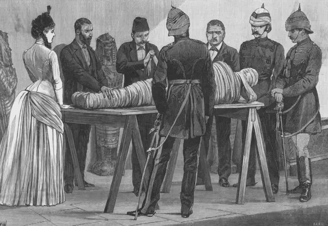 Unwrapping Ancient Egyptian Mummies In The Boulak Museum At Cairo