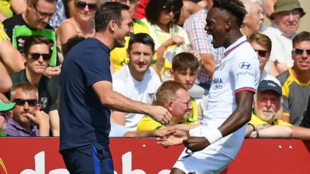 Frank Lampard ati Tammy Abraham