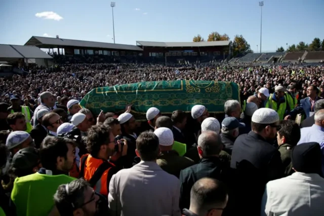  شرکت‌کنندگان در مراسم تشییع فتح‌الله گولن 