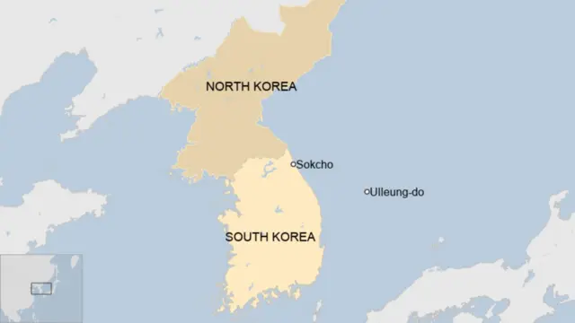 Ikarita ya Koreya ya Ruguru na Koreya y'Epfo