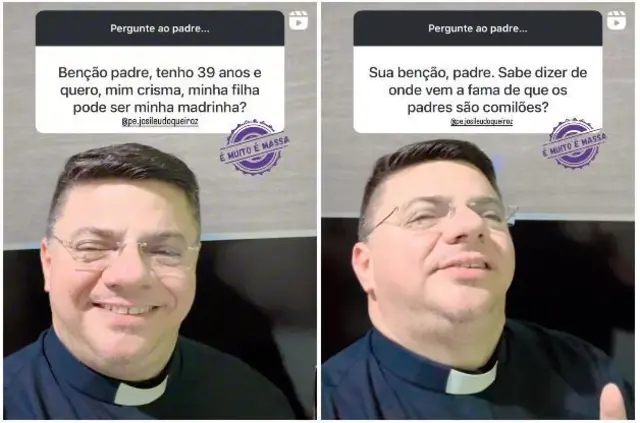 Além de frei Gilson: quem são os padres influencers da Igreja Católica 5 Posts de padre Josileudo no Instagram