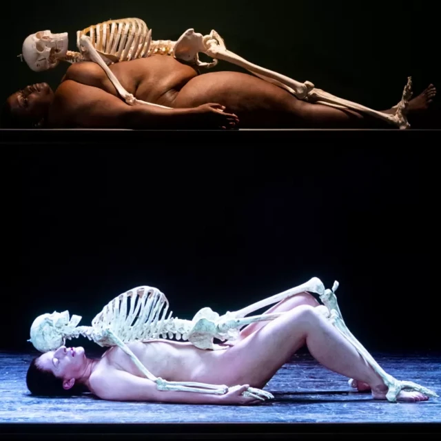 Pameran Nude with Skeleton