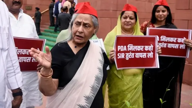 जया बच्चन समाजवादी पार्टीच्या राज्यसभा खासदार आहेत.