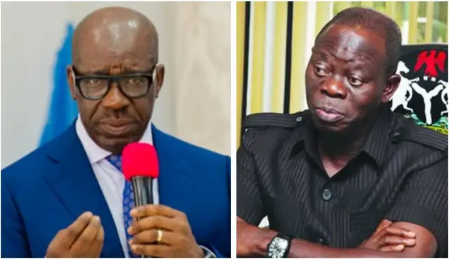 Godwin Obvaseki ati Adams Oshiomole