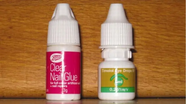 Glue and Eye drop