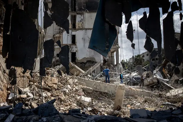 ဧပြီ ၈ ရက်က လက်ဘနွန်ကို အစ္စရေးရဲ့ တိုက်ခိုက်မှုအပြီး မြင်ကွင်း