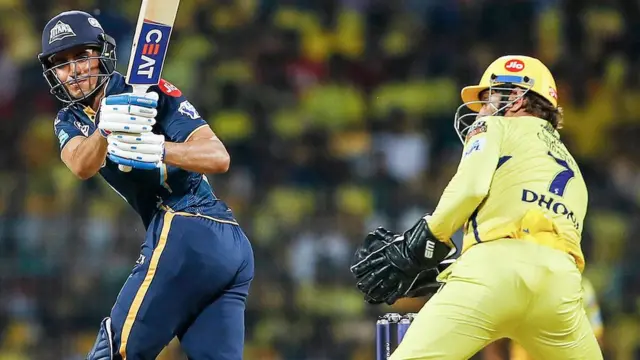 धोनी ने किया शुभमन गिल को स्टंप्स आउट, IPL2023Finals