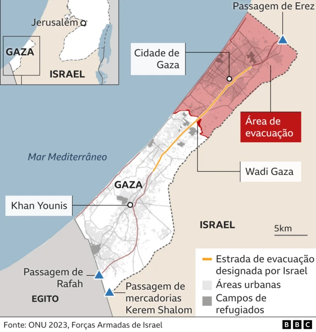 Mapa mostra rotaplataforma que tem aviatorevacuaçãoplataforma que tem aviatorGaza