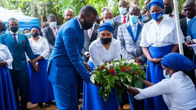 Burial service for Israella Bushiri