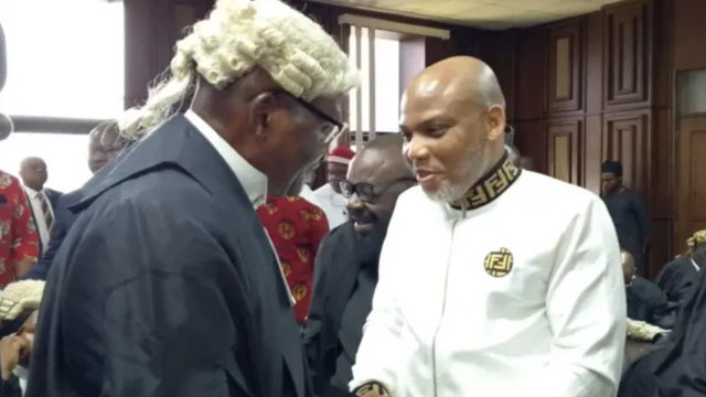 Nnamdi Kanu na onye bụbu ọkaiwu ya bụ