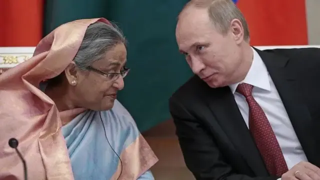 शेख़ हसीना और पुतिन