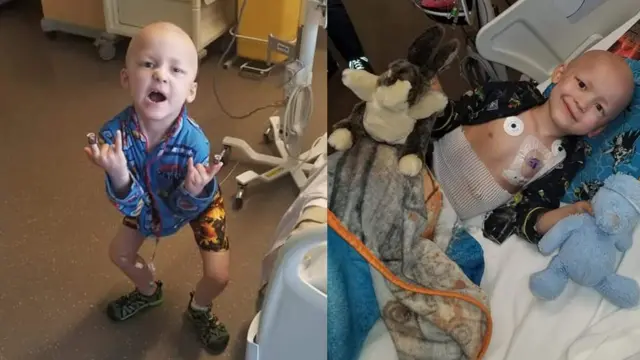 Garrett Matthias en el hospital