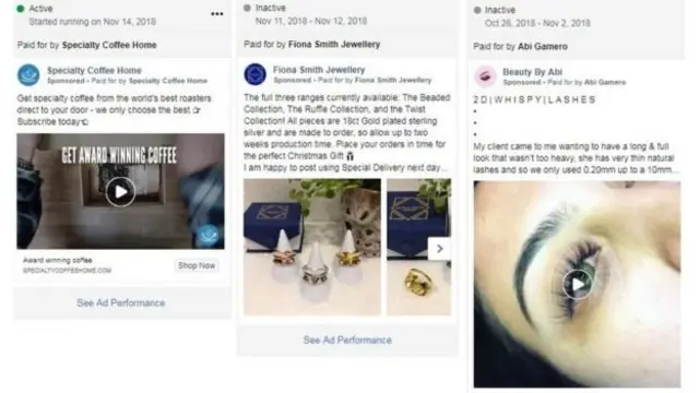 কফি, গয়না আর বিউটি ট্রিটমেন্টের বিজ্ঞাপনও রাজনৈতিক বিজ্ঞাপনের ডাটাবেসে