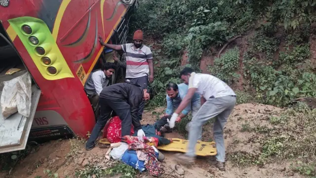 Maredumilli Bus Accident: Bus falls into a valley.. 8 people die