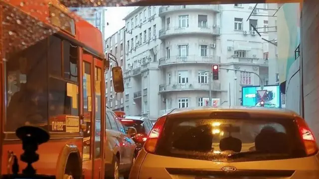 Београд, гужва у саобраћају 