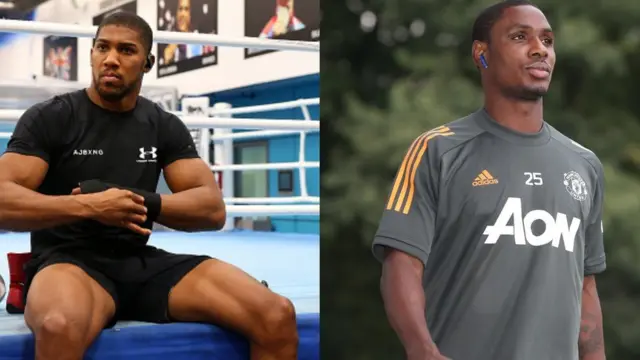 Anthony Joshua ati Odion Ighalo