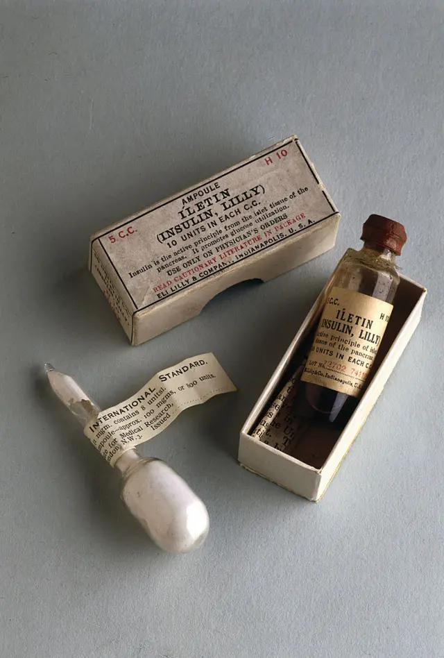 Echantillons d'insuline de 1920