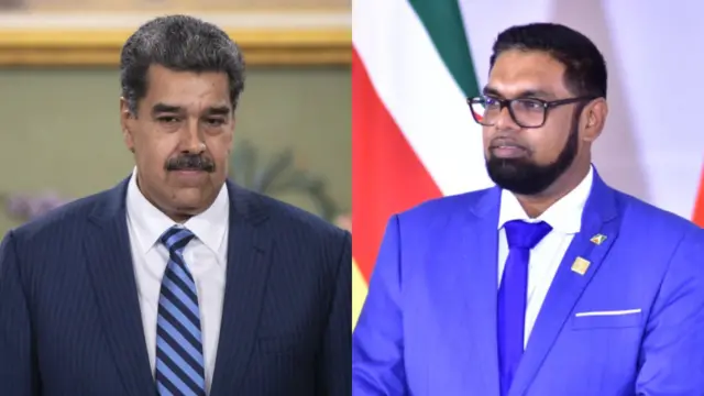 Nicolás Maduro e Irfaan Ali