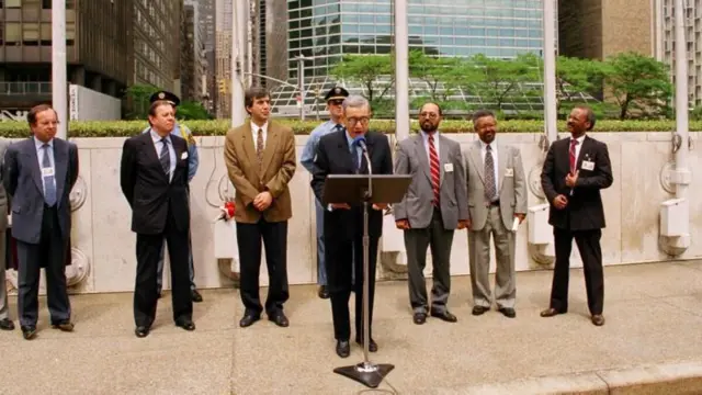 Barreessaan olaanaa UN walabummaan Eertiraa naannichatti ''Nageenya abdachiisaa fidaa'' jechuun yoo ibsan.