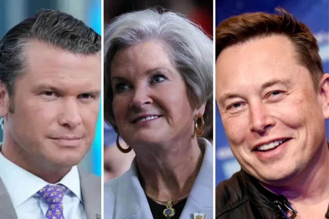 Pete Hegseth, Susie Wiles and Elon Musk