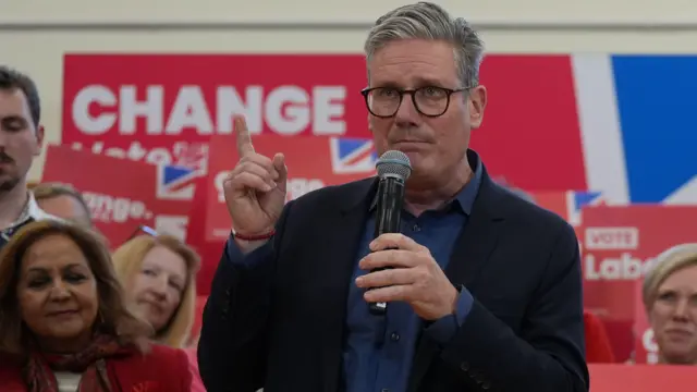Keir Starmer durante discurso