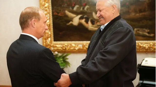 Putin y Yeltsin