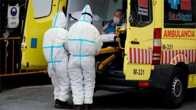 Ambulancia en Madrid.