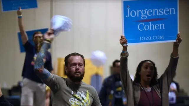 Jo Jorgensen somava 1,1% dos votos até esta quinta-feira